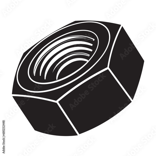 Screw nut vector illustration eps