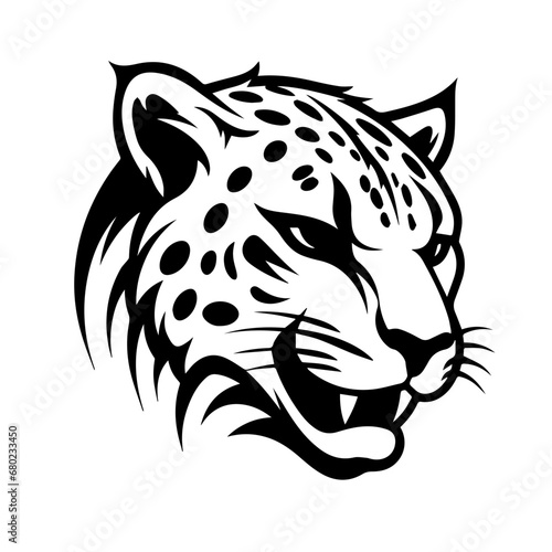 Majestic Cheetah Head Vector Illustration