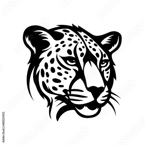 Fototapeta Naklejka Na Ścianę i Meble -  Majestic Cheetah Head Vector Illustration