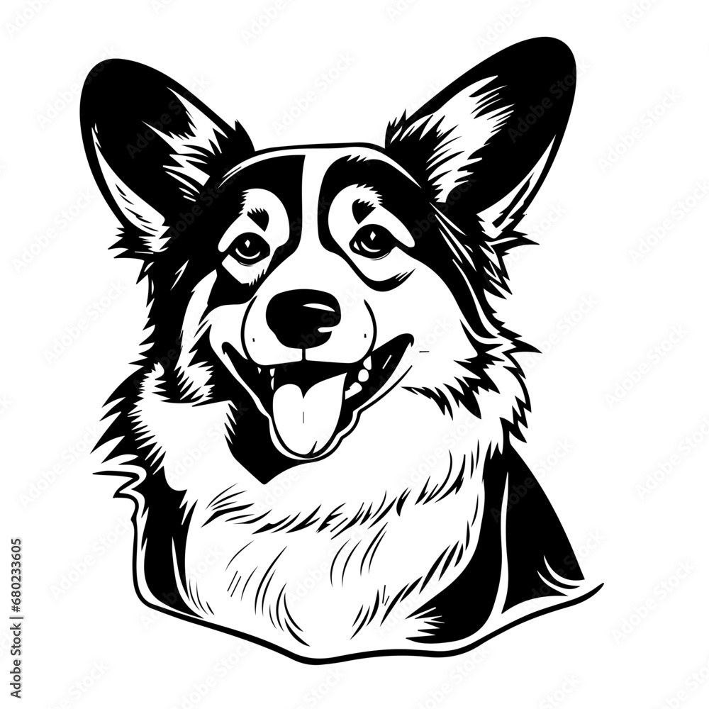 Playful Corgi Vector Illustration Playful Corgi Vector Illustration