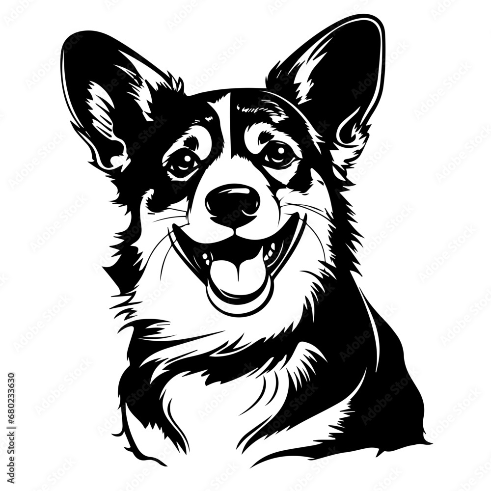 Playful Corgi Vector Illustration Playful Corgi Vector Illustration