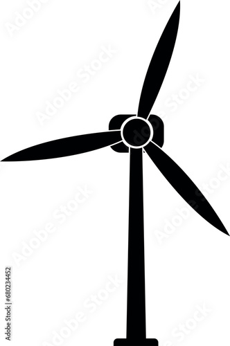 Wind turbine sign. Energy signs and symbols.