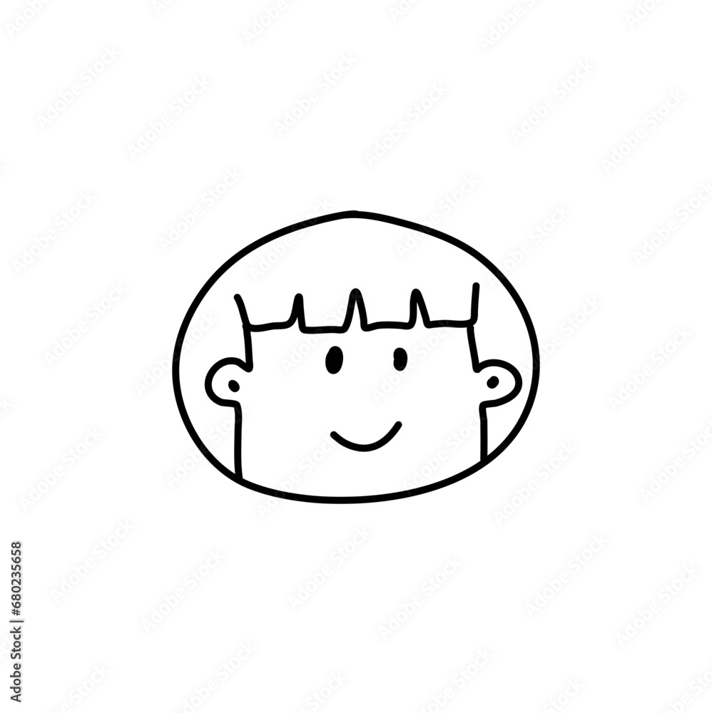 Obraz premium cartoon face character 