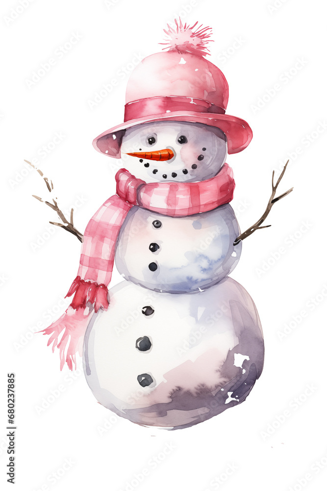 Pink snowman Pink snowman