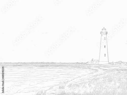 A Lighthouse On The Beach - A Cape Cod lighthouse on the beach during sunset