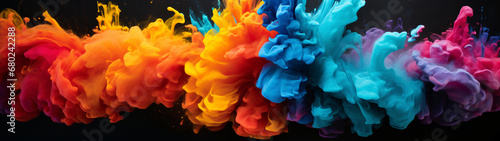 Super Ultrawide Colorful Splash Background Wallpaper