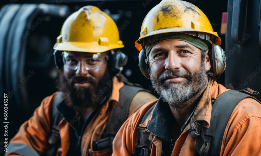 Professional Extraction Workers Performing Tasks in Resource Retrieval and Processing. Professional Extraction Workers Performing Tasks in Resource Retrieval and Processing.
