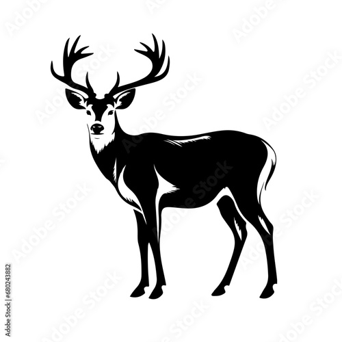 Graceful Deer Vector Illustration © Mateusz
