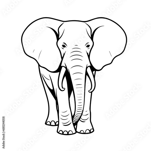 Majestic Elephant Vector Illustration