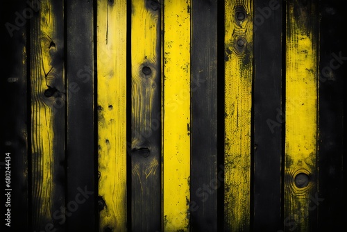 old yellow and black wooden background. Generative AI.