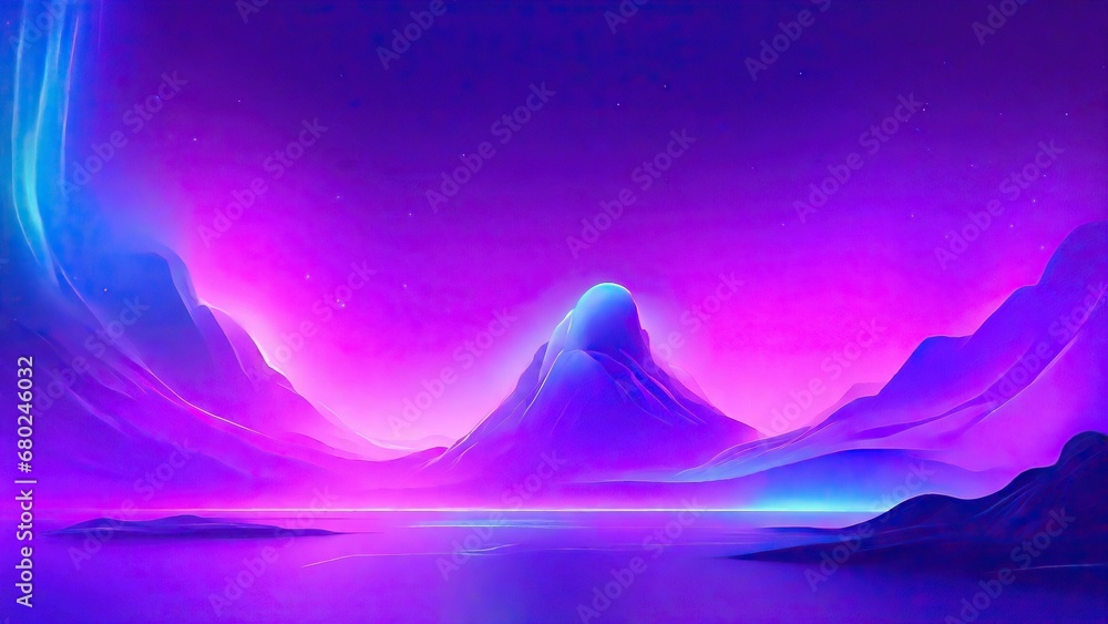 Fototapeta premium landscape with mountains and snow