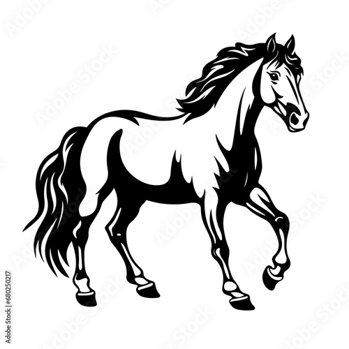 Fototapeta Naklejka Na Ścianę i Meble -  Graceful Horse Vector Illustration