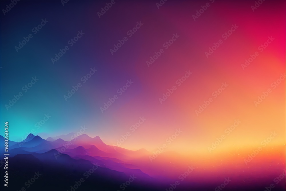 abstract gradient colorful background. Generative AI.