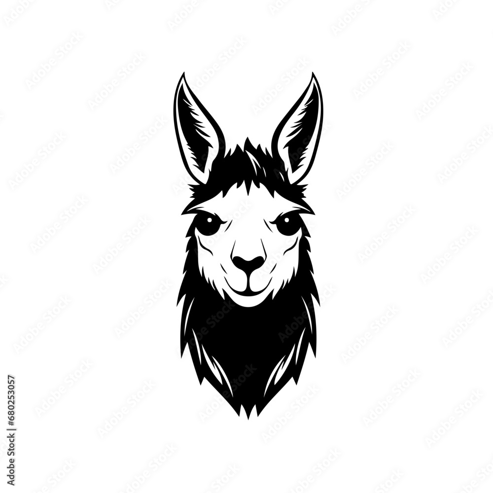Cheerful Llama Vector Illustration Cheerful Llama Vector Illustration