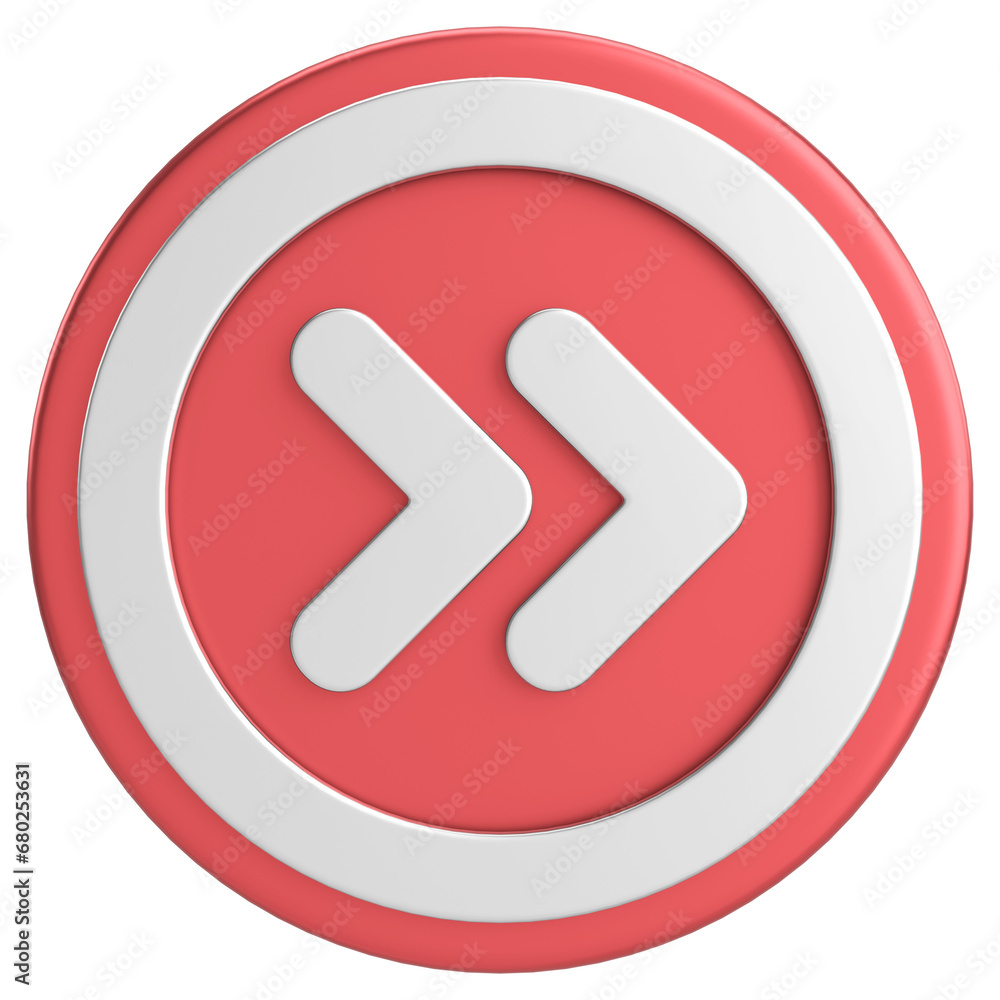 Next button. Continue button. 3D illustration. Next button. Continue button. 3D illustration.