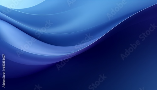Abstract blue soft wavy gradient background.