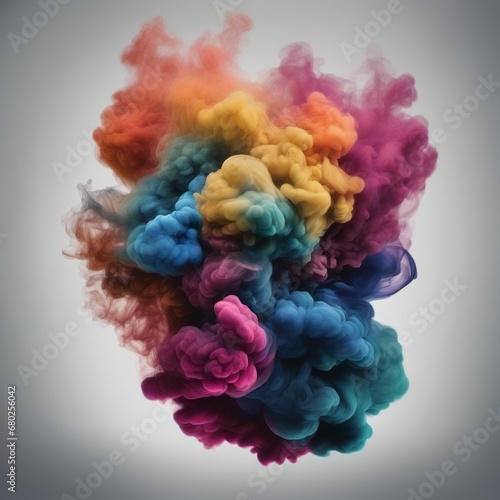 colorful smoke on black background colorful smoke on black background smoke in the shape of rainbow colors