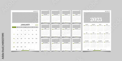 monthly calendar for 2024 and 2025