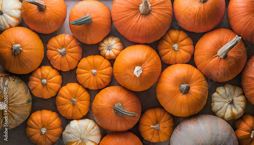orange fall pumpkins background texture pattern horizontal