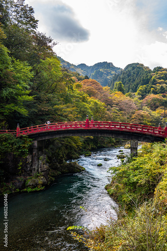 Shinkyo Bridge in Nikko in Japan photo