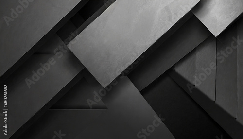 dark composition with black geometric shapes abstract background