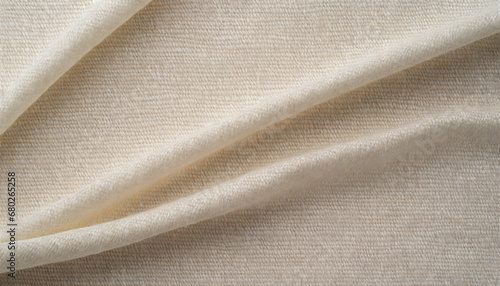 texture of natural ivory twill fabric close up background for your mockup