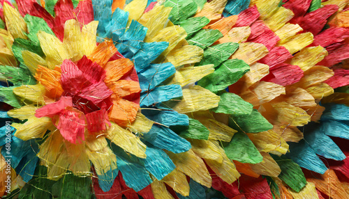 texture of mexican pinata as background photo