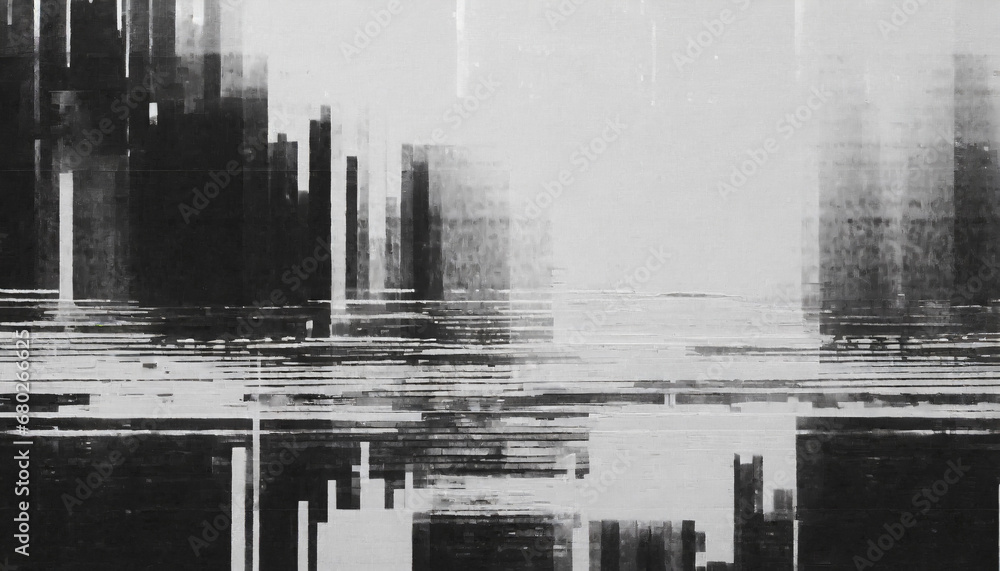 black and white scans glitches new aesthetic texture