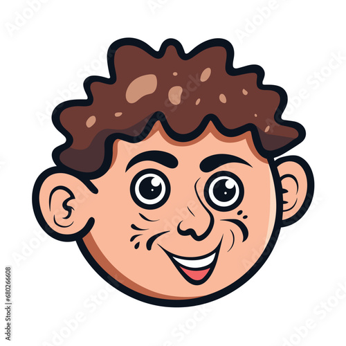 Wallpaper Mural Chill Boy Smiling with Sunglasses Vector. Cute Boy Smiling Vector Illustration Torontodigital.ca