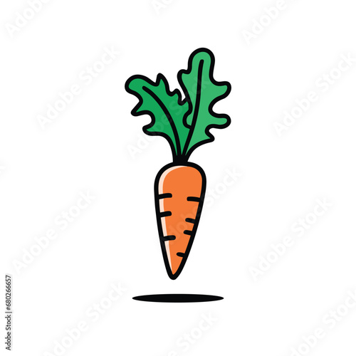 Carrot Vector. Colorful Carrot Vector Illustration