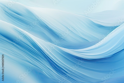  a close up of a blue and white wallpaper with wavy lines in the middle of the wall and a blue sky in the background.
