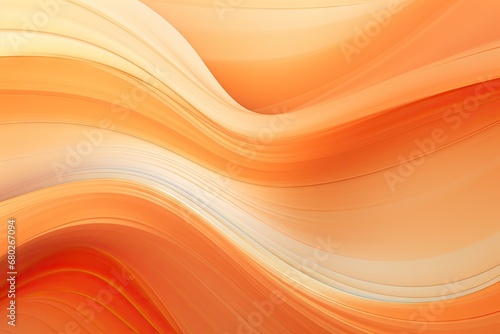  a close up of an orange and white background with wavy lines on the top of the image and bottom of the image.