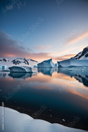 Scenic view of Antarctica