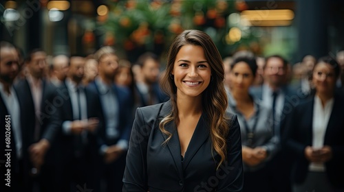 Concept of welcoming a new employee. Generative AI