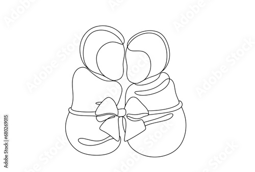 Newborns. Twins. One line