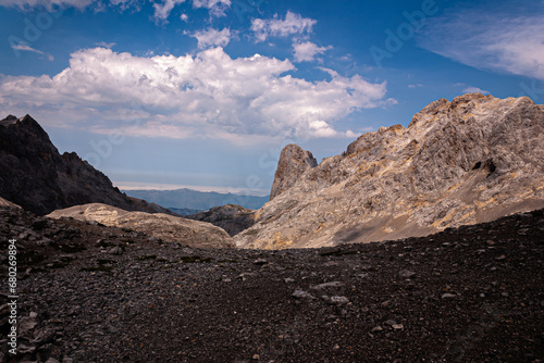sunset in the mountains