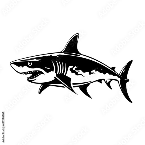 Fearsome Shark Vector Illustration