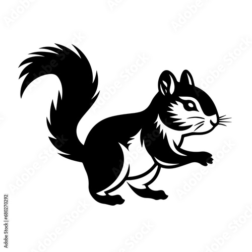layful Squirrel Vector Illustration