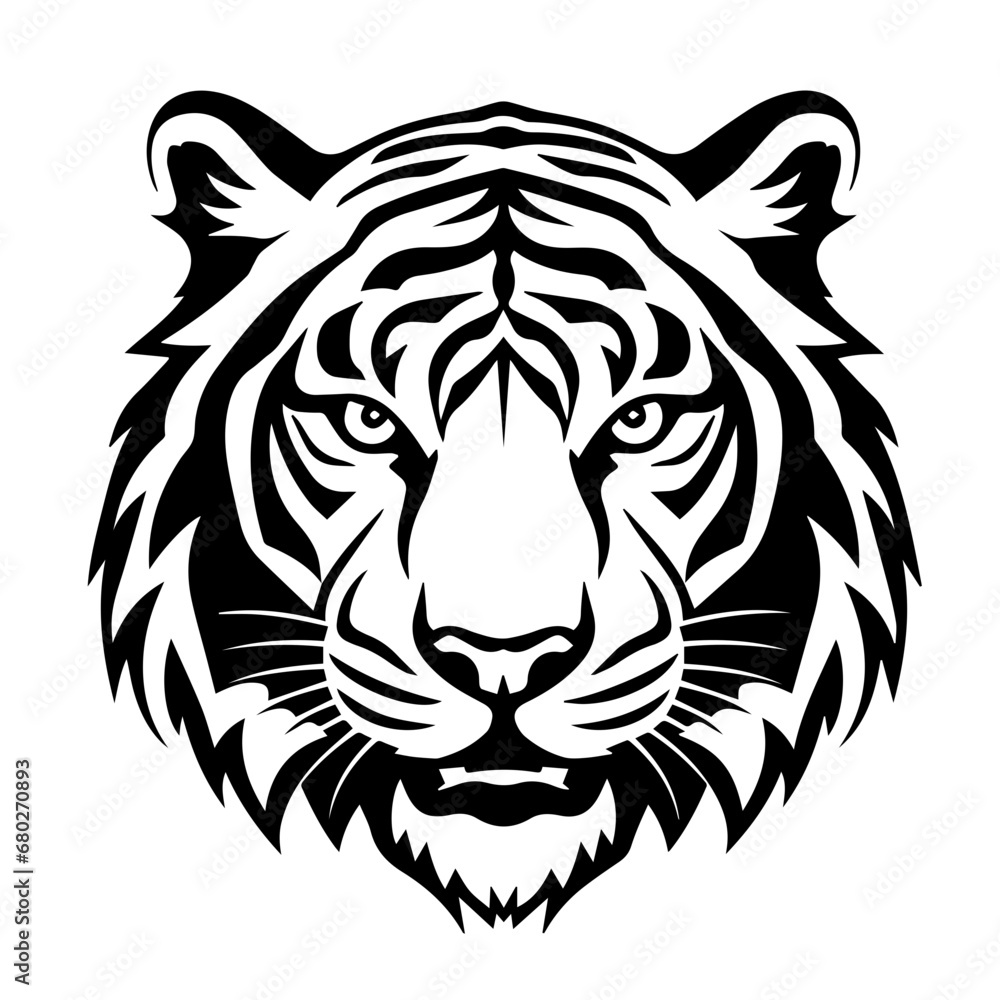 Majestic Tiger Vector Illustration Majestic Tiger Vector Illustration