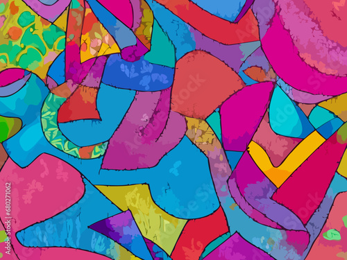  Vibrant abstract colorful pattern background  captivating illustration design. 