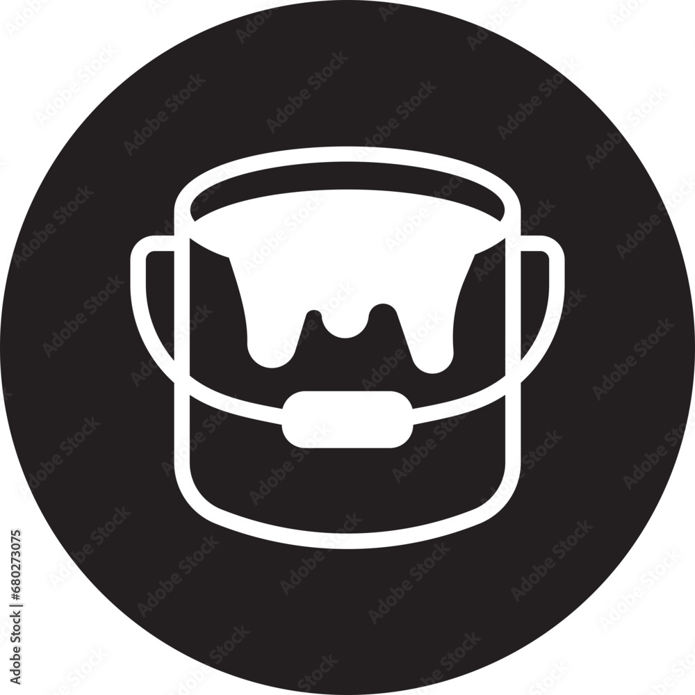 paint bucket glyph icon paint bucket glyph icon