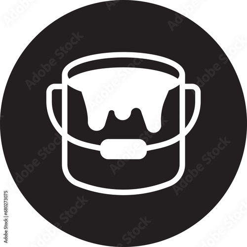 paint bucket glyph icon