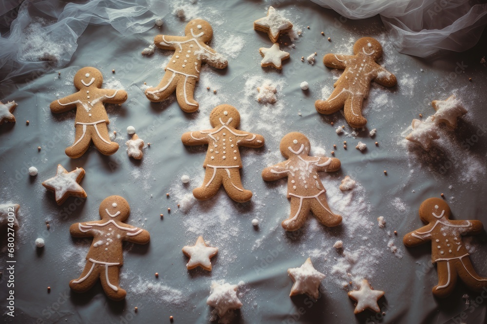 Sweet Holiday Moments: Gingerbread Angels, generative AI Sweet Holiday Moments: Gingerbread Angels, generative AI