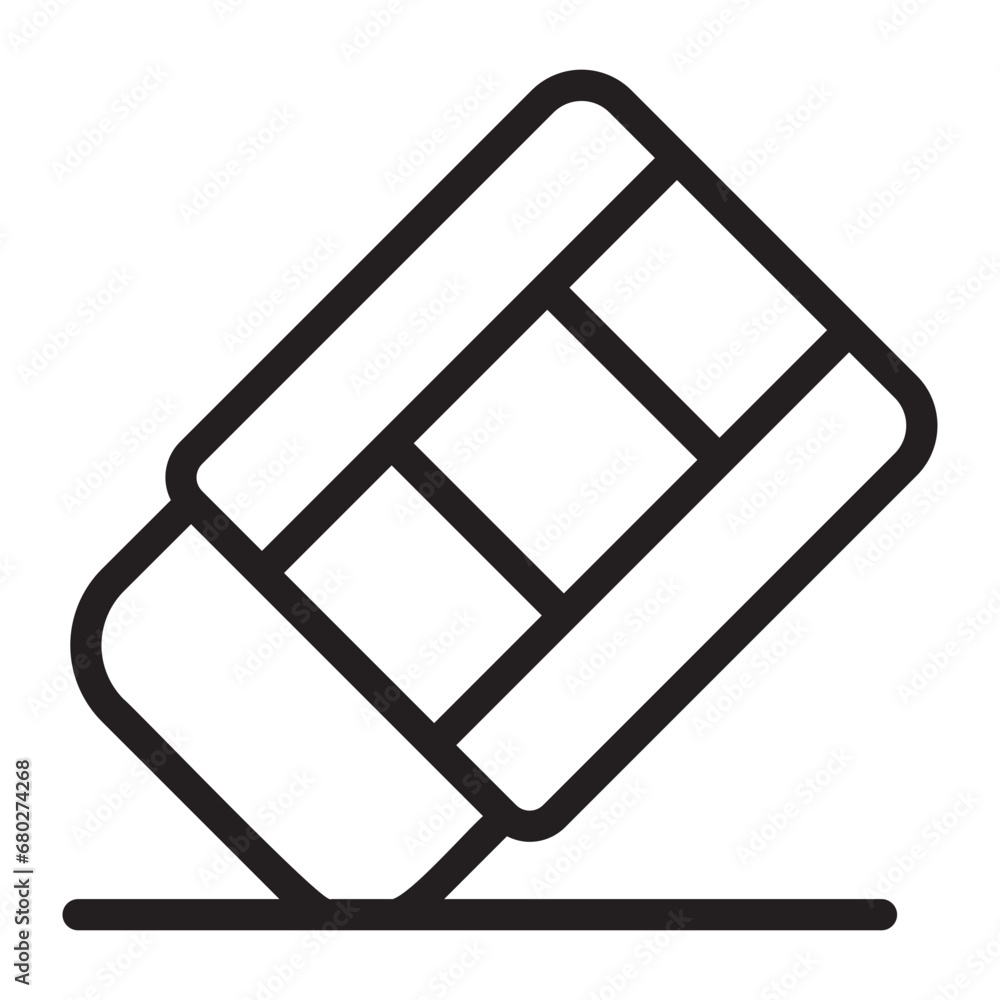 eraser line icon eraser line icon