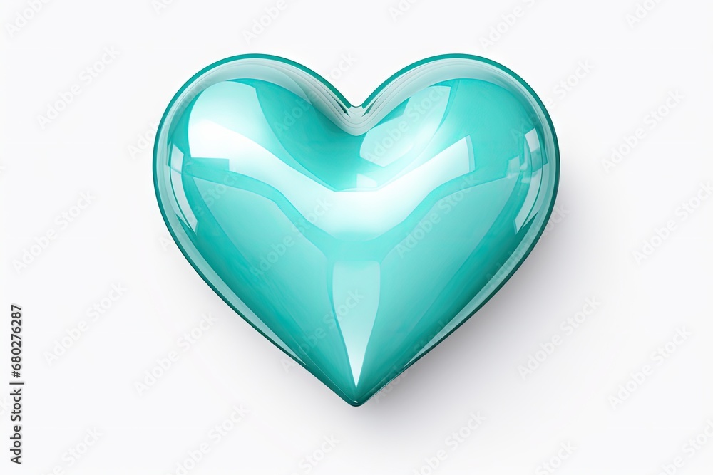 a shiny blue heart shaped object on a white background in the shape of a heart with a shadow on the bottom of the heart. a shiny blue heart shaped object on a white background in the shape of a heart with a shadow on the bottom of the heart.