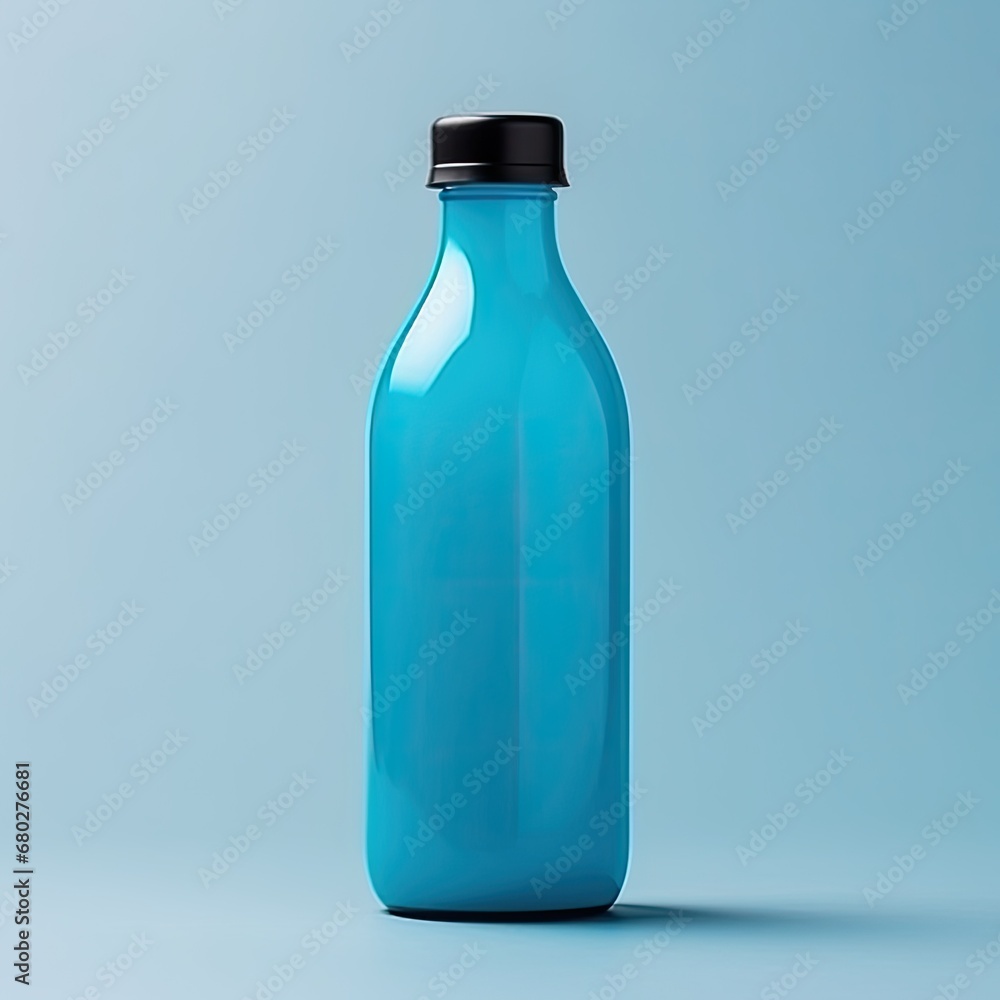 A blank empty bottle for mockup A blank empty bottle for mockup