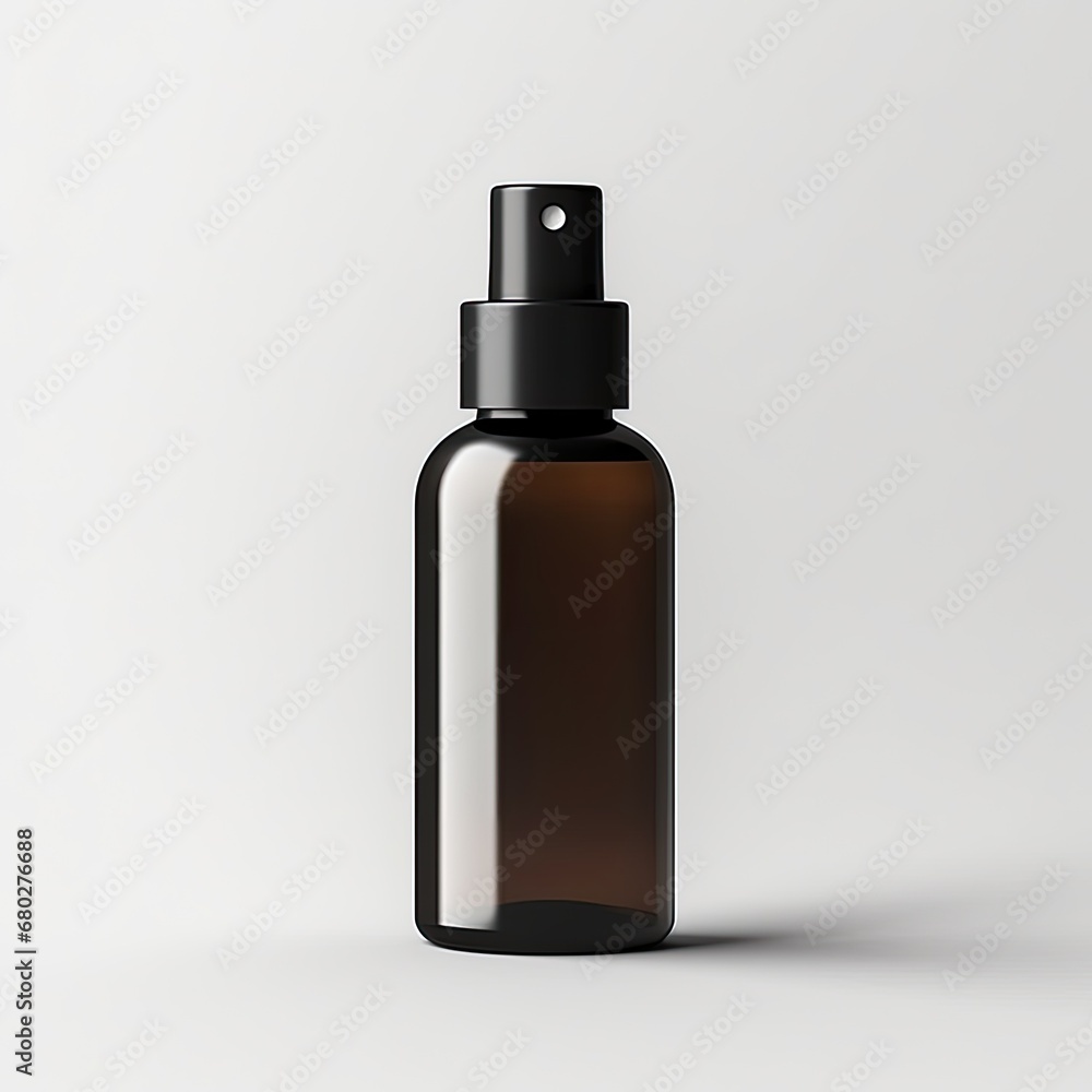 A blank empty bottle for mockup A blank empty bottle for mockup