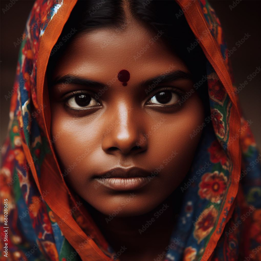 Portrait of a indian woman