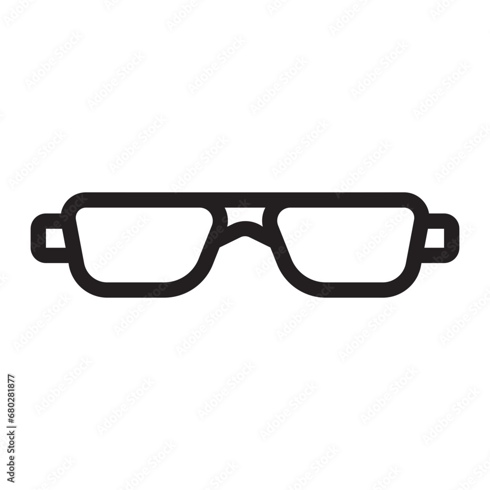 Fototapeta premium eyeglasses line icon