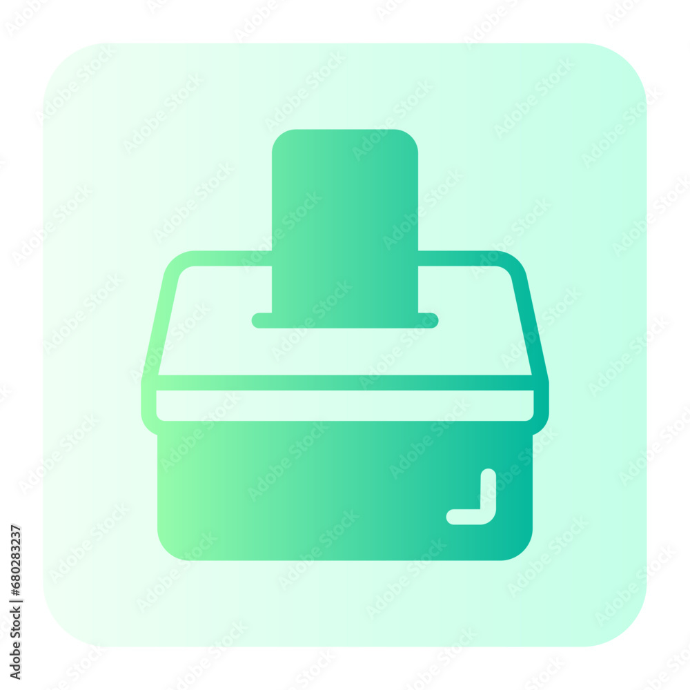 voting box gradient icon voting box gradient icon